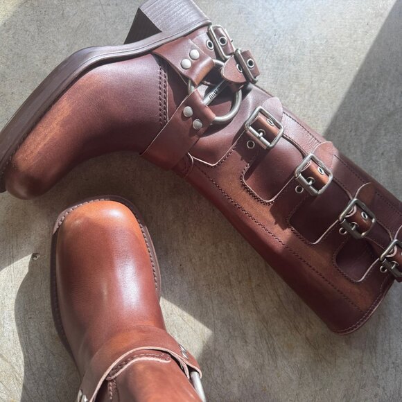 New in Box MIU MIU Buckle Harness Boots - size 37 - Picture 10 of 16
